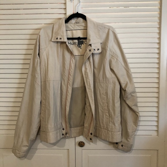 Vintage Hunt Club Khaki Bomber Jacket - Picture 2 of 9